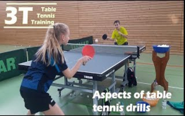Aspects of table tennis drills / Schwerpunkte von Tischtennisübungen