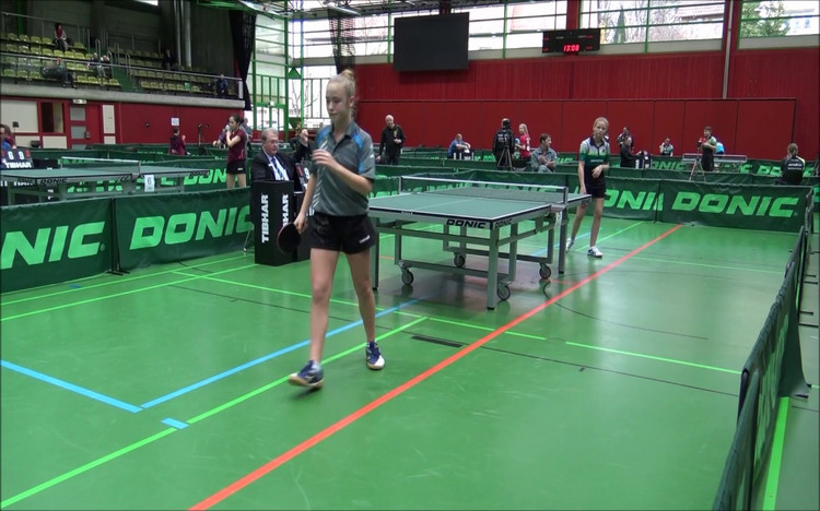 DTTB Top24 Schülerinnen Finale Leonie Berger (WTTV) gegen Naomi Pranjkovic (Bayern)